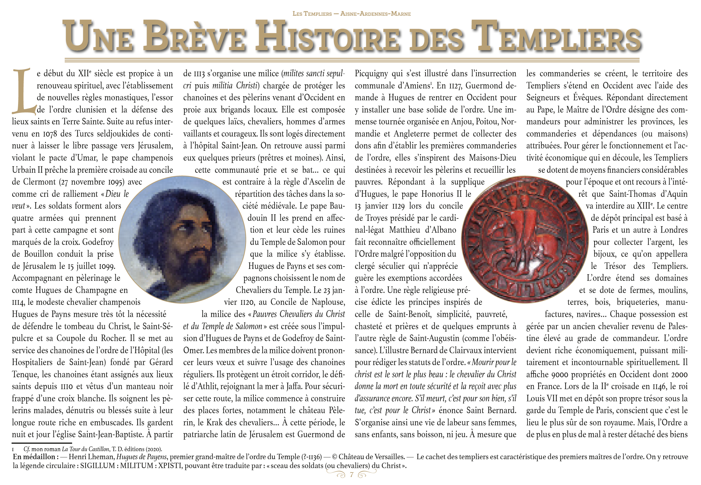 Templiers Aisne Ardennes Marne - détail intérieur